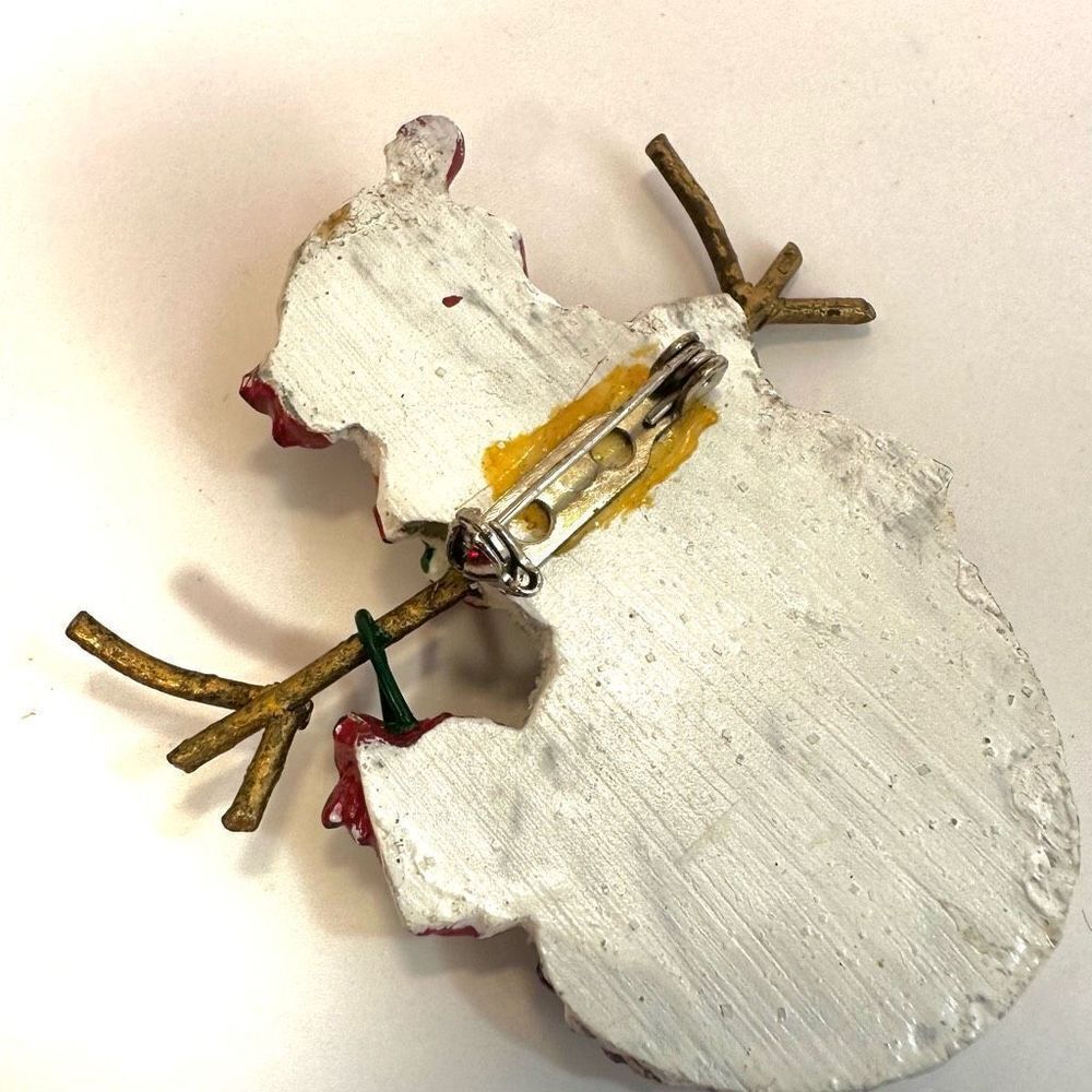 Snowman brooch - Picture 5 of 7